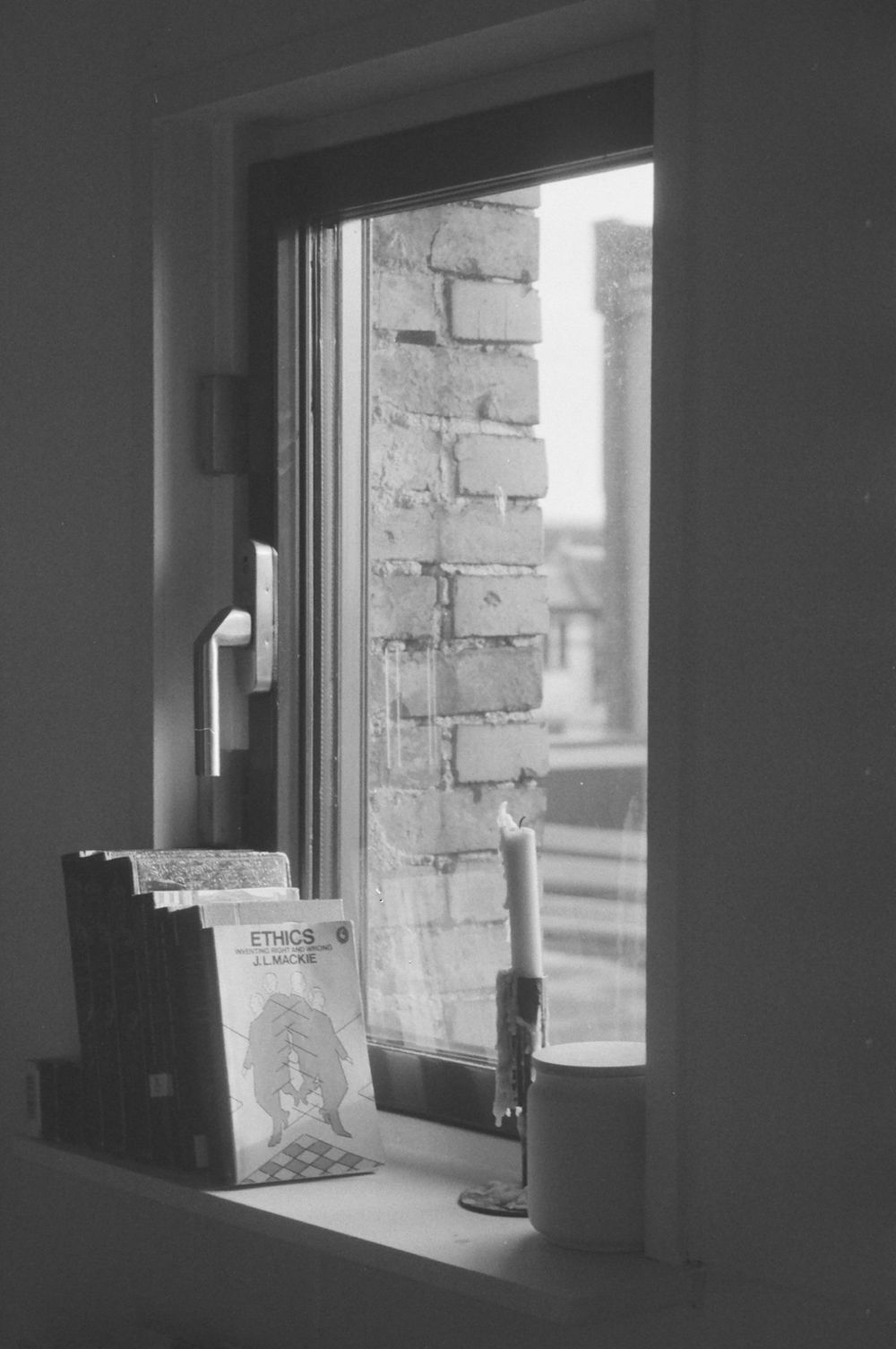 J. L. Mackie’s Ethics: Inventing Right and Wrong on a windowsill beside a candle